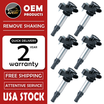 6x Ignition Coil Replacement for Cadillac CTS SRX Allure LaCrosse 2.8 3.6L UF375