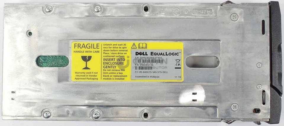 0VX8J DELL HDD 600GB 15K SAS 6G 3.5" LFF HOT-SWAP FOR DELL EQUALLOGIC - Immagine 3 di 4