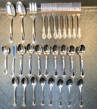 Vintage 29 pc Oneida ARBOR ROSE Pattern Stainless Steel Serving Set Made in USA