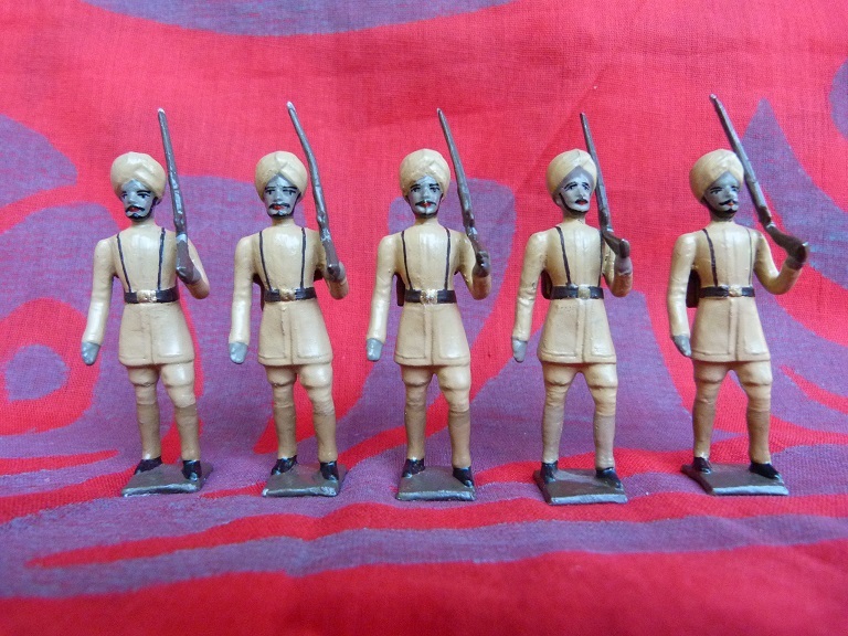 Anciens soldats de plomb CBG MIGNOT - 3 indiens à restaurer
