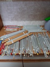 105 + Knitting Needle Bundle Job Lot Mixed Sizes Brands. Metal ,Wood  & Plastic