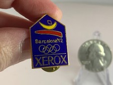Olympic Memorabilia Barcelona 1992 Xerox Vintage Tack Pin T-3145