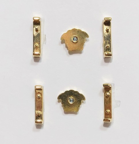 Versace VE 4460D VE 3344 VE 3348 Golden Replacement Temple Side Logo Genuine - Picture 2 of 11