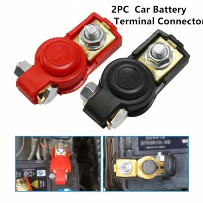 Car Battery Terminal Quick Connector Cable Clamp Clip Positive Negative ...