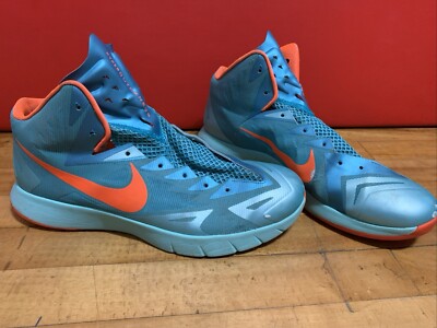Nike Lunar Hyperquickness Basketball Shoes Mens 12 Green Mid Sneaker 652775-303