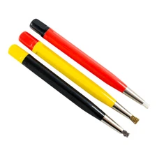 Retractable Brush Set of 3 - Steel Brass and Fiberglass - SFC Tools - Kit-1610