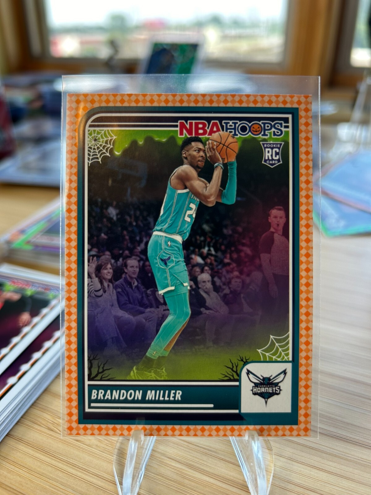 2023-24 Brandon Miller Panini Haunted Hoops Orange Parallel Rookie Card #245
