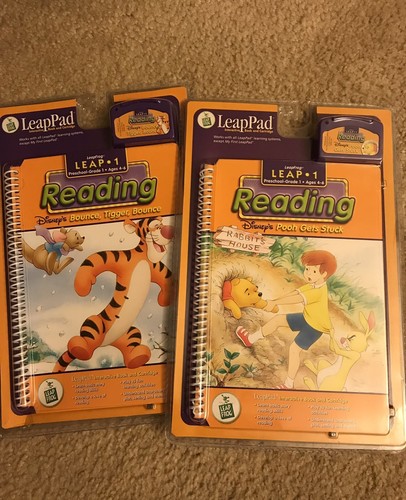 LeapPad2set Reading Bounce Tigger Bounce Pooh Get Stuck Brand New Factory Sealed - Picture 9 of 9