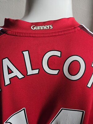 Nike L 2008-10 Arsenal Home Soccer Football Jersey #14 Walcott | eBay
