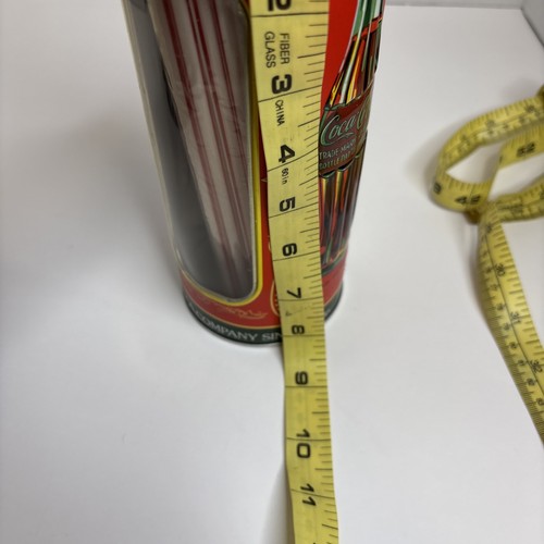 Coca Cola Porta Cannucce Retrò in Metallo con 50 Cannucce Nuove - Foto 11 di 11