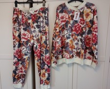 Next Women's Floral Cosy Pyjamas Size Large 16-18 BNWT