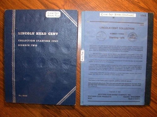 Lincoln Penny Collection/Set (103 Coins) in Whitman Album #9030 & 2nd Folder