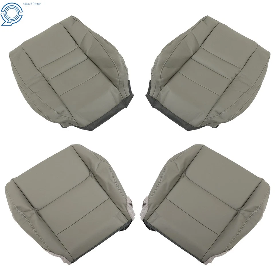 For Honda Accord 2008-2012 Seat Cover Front Left&Right Bottom&Top Gray Leather - Image 3 of 4