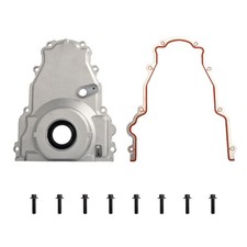 LS Front Timing Cover with w/Crank Gasket and Bolts Set Compatible with LS2 L...
