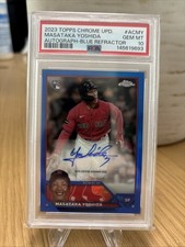 2023 Topps Chrome -  Autographs Masataka Yoshida #RA-MY Blue Refractor /150