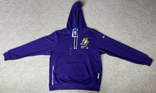 Nike Men's Los Angeles Lakers Purple Courtside Premium Performance Hoodie Size L