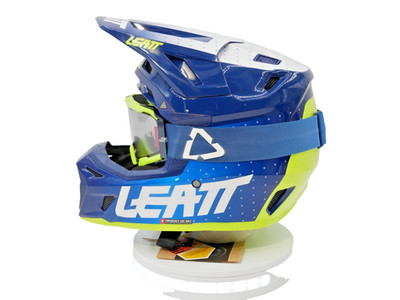 Leatt Moto 8.5 V24 Helmet Kit w/ 5.5 Velocity goggles Blue Size XXL - 1024060125