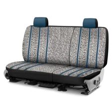 Saddleman 028486-03 Saddle Blanket 2nd Row Blue Custom Seat Covers