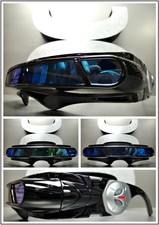 SPACE ROBOT PARTY RAVE COSTUME CYCLOPS FUTURISTIC SHIELD SUN GLASSES Black Frame