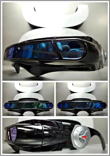 Espacio Robot Fiesta Rave Disfraz Ciclope Futuristas Escudo Sol Gafas Negro