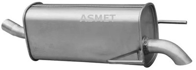 Endschalldämpfer 05.180 ASMET für OPEL ASTRA H ASTRA H GTC ASTRA H Caravan