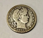1914-D 25C Barber Quarter