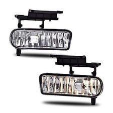 Fog Lights, Compatible Silverado 1500 2500 1500HD 2500HD 3500 1999-2002 Clear