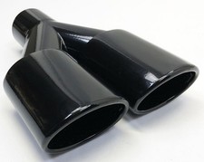 Exhaust Tip 2.25 In Inlet Dual 3.00 Oval X 2.50 High Outlets 9.75 In Long Resona