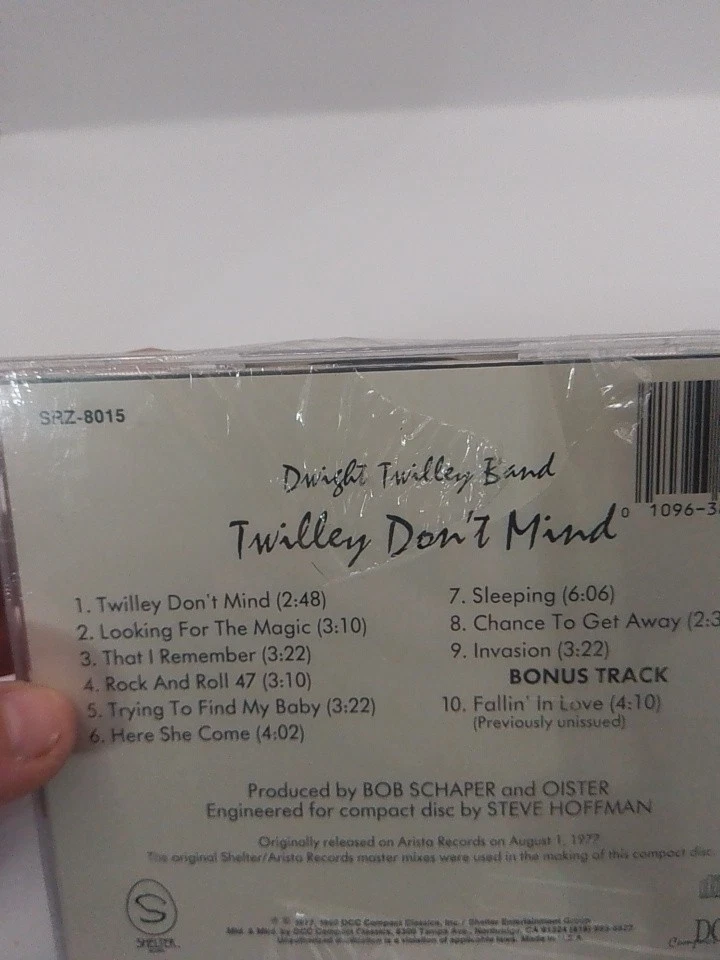 DWIGHT TWILLEY BAND - Twilley Don't Mind (CD,1990, Shelter) MINT, EXTREMELY RARE - Image 3 of 3