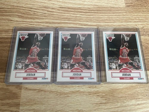 (3) Lot Michael Jordan 1990-1991 Fleer #26 Nice Cards 👍