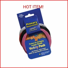 Pepperell Pony Bead Lacing, Primary Colors