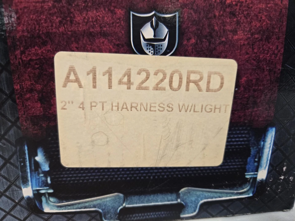 Pro Armor Seatbelt Harness 2" 4 PT Harness W/Light New NIB = 1 Harness - Image 3 of 4