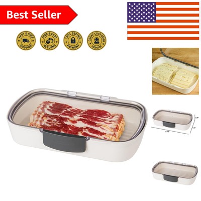 Rectangular Deli Food Storage - Durable and Elegant with Dry Erase Feature