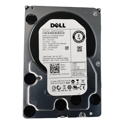 Hard drive Dell 2TB 7.2K HDD SATA 3G 3.5'' 512n 64MB 2G4HM