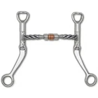 Myler MB 03T Snaffle Bit with Flat Shank - Sweet Iron & Copper Roller Comfort