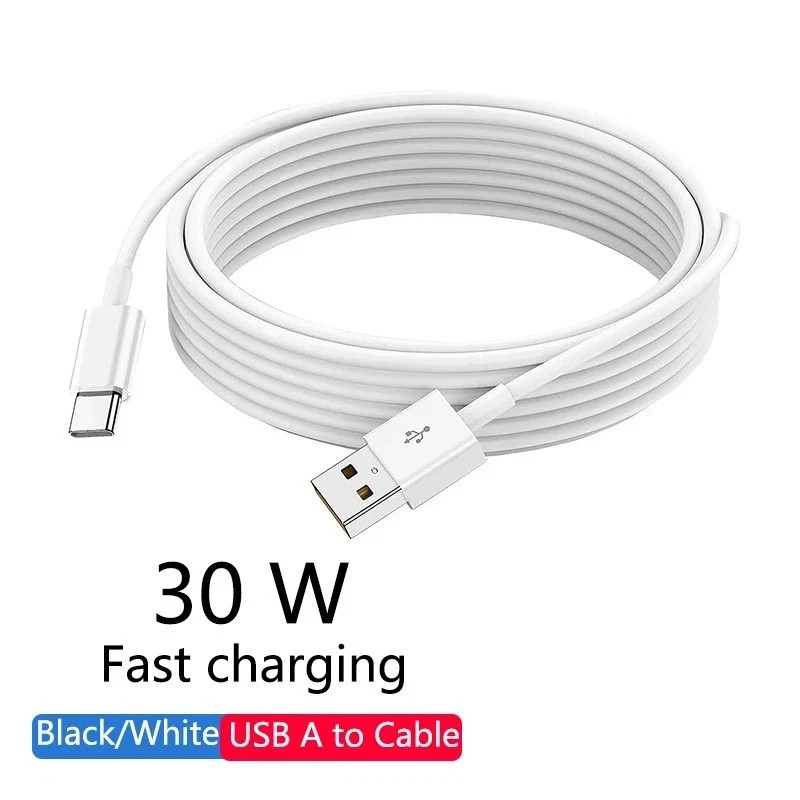 30W USB A to Type C Fast Charging Cable Quick Charge Data Cord Lead 1m 2m 3m AU.