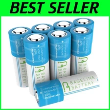 High Capacity 1000mAh Lithium Ion Batteries 8-Pack