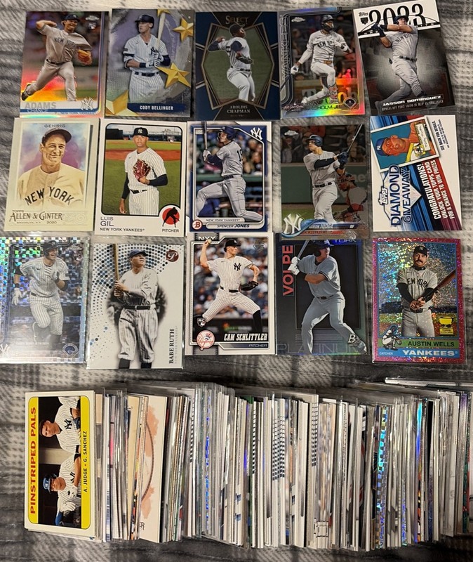 New York Yankees LOT 285 RCs Parallels Refractors Inserts NOT A MYSTERY SCAM BOX