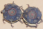 Vintage MOROCCAN Poufs - Malian Tuareg Leather Pouf Ottomans HAND CRAFTED — photo 1
