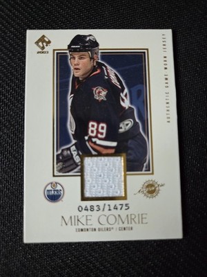 Mike Comrie 2002-03 Pacific Private Stock Reserve Ice Hockey Patch Card NHL