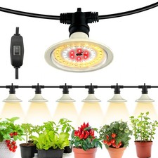 JMXULONG Outdoor LED Grow Lights, Waterproof String Grow Light, Full Spectrum Pl