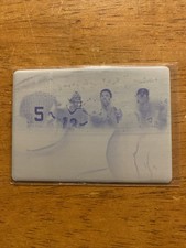 2023 Leaf Superlative Multi Sport Cyan Plate 1/1 DiMaggio, Marino, Erving,  Howe