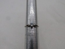 Vintage Sterling Silver Cubic Zirconia Solitaire Ring Sz 6 Marked 925 159