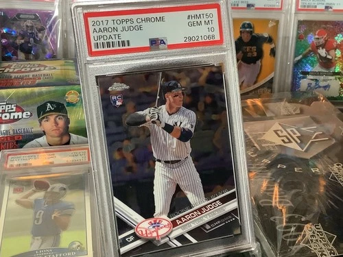 2017 TOPPS CHROME AARON JUDGE #HMT50 UPDATE PSA 10