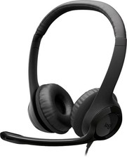 Logitech - H390 Wired USB-C On-Ear Stereo Headphones with Noise Canceling Mic...