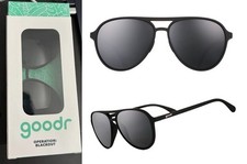 new Goodr Operation Blackout Aviator Sunglasses polarized fashion glasses Pouch