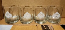 Miller Fortune High Life Beer 11 oz Tumbler M Glass Set Spades Set of 4