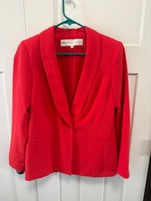 NWOT Trina Turk size 2 Coral blazer one button shawl collar