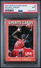 144515982 Michael Jordan 1991 Sports Cards News #2 PSA 9