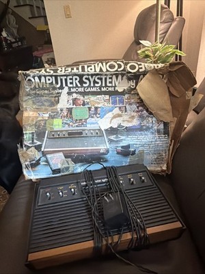 Atari 2600 Console System CX-2600 A With Box (Untested) Just Console